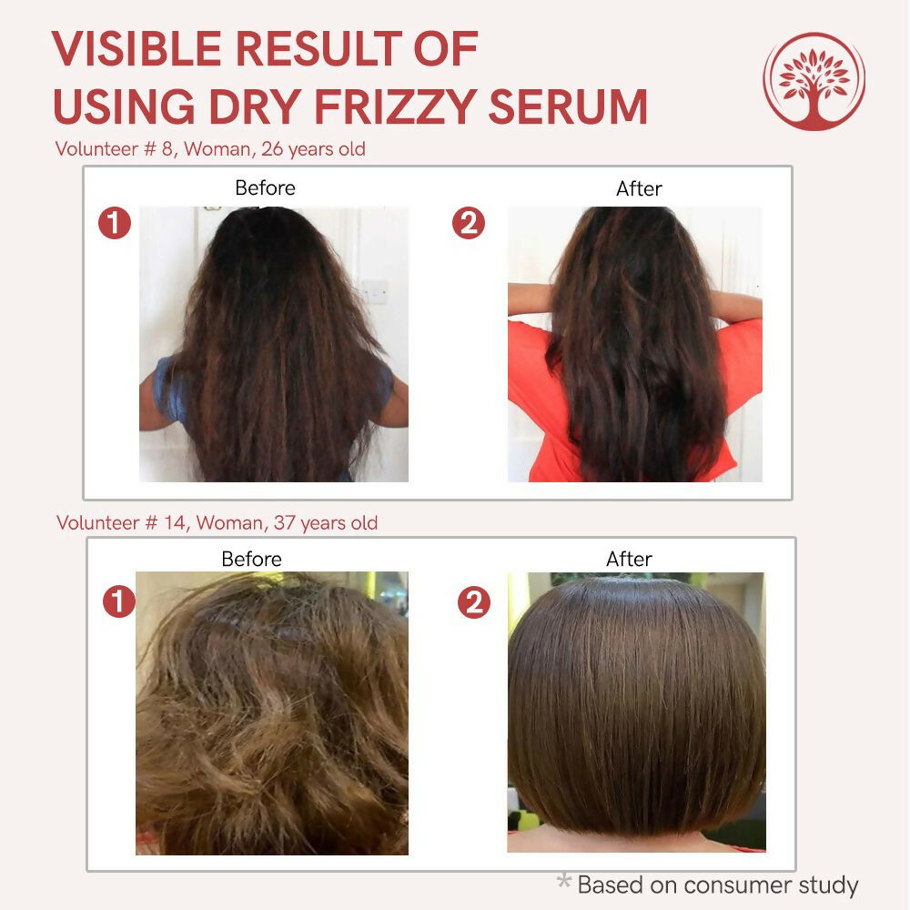 Ivory Natural Dry Frizzy Hair Serum Moisturizes Dry Strands, Detangles Hair | Swadesiicart