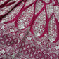 Jyoti Fashion Graceful Cherry Red Faux Georgette Jari Embroidery Lehenga Choli with Dupatta | Swadesiicart