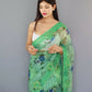 Vamsee Man Mohini Pista Green Organza Saree - Swadesiicart