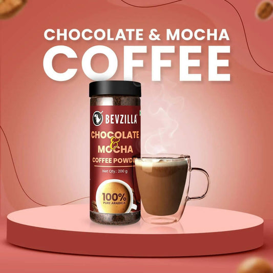Bevzilla Chocolate & Mocha Coffee Powder 100% Pure Arabica | Swadesiicart
