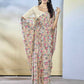 Off White Georgette Designer Printed Ready to Wear Saree - Samyana | Swadesiicart