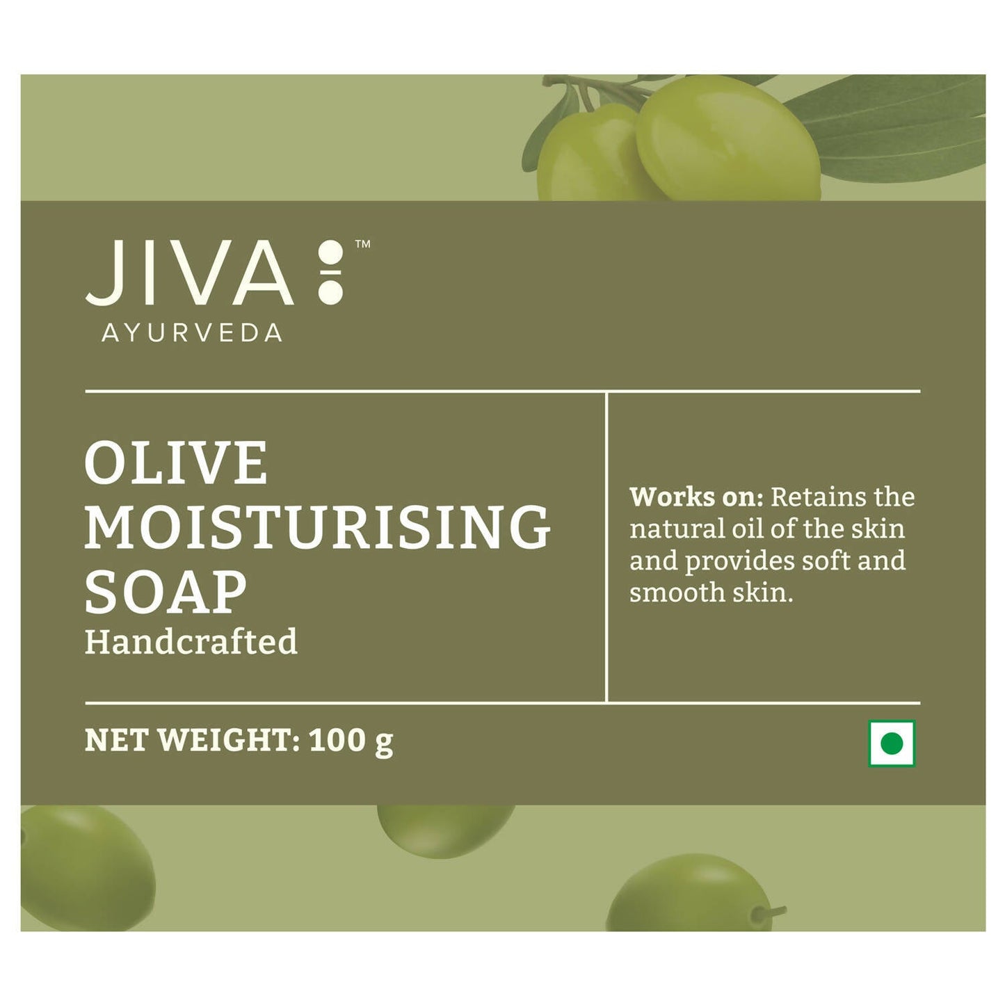 Jiva Ayurveda Olive Moisturising Soap - Swadesiicart