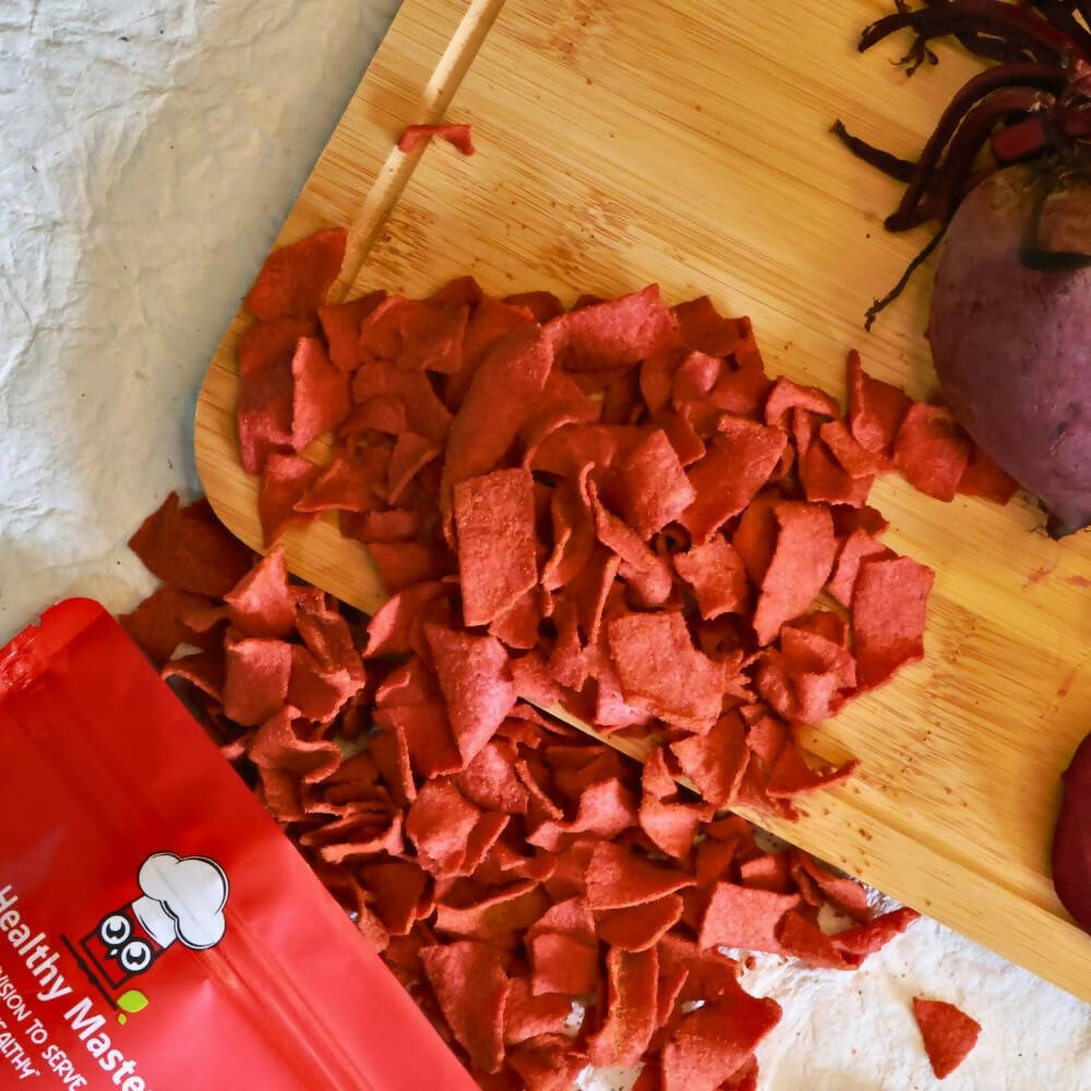 Healthy Master Light & Crispy Beetroot Chips | Crunchy Snack - Swadesiicart
