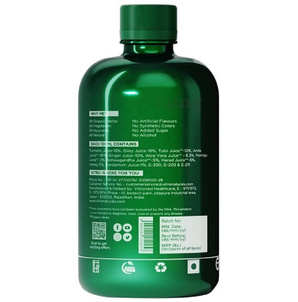 Vitro Naturals I Am Immune - Giloy Tulsi+Juice | Swadesiicart