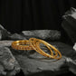 Afast Elegant Bridal & Wedding Party Fashion Bangle/Kada Set, Gold, Glass, Pack Of 12 Model No- A13 - Swadesiicart