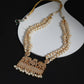 Gold-Toned White Brass Gold-Polished Necklace - Ruby Raang | Swadesiicart