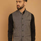 Even Apparels Pure Wool Nehru Jacket - Grey | Swadesiicart