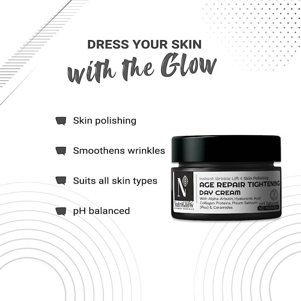 NutriGlow Advanced Organics Age Repair Tightening Day Cream - Swadesiicart