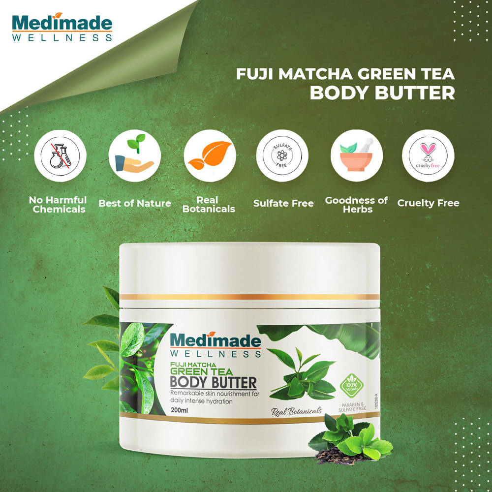 Medimade Wellness Fuji Matcha Green Tea Body Butter | Swadesiicart