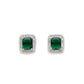 stone stud (green) - Ruby Raang - Swadesiicart