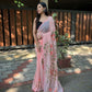 Vamsee Aditi Pink Georgette Saree - Swadesiicart