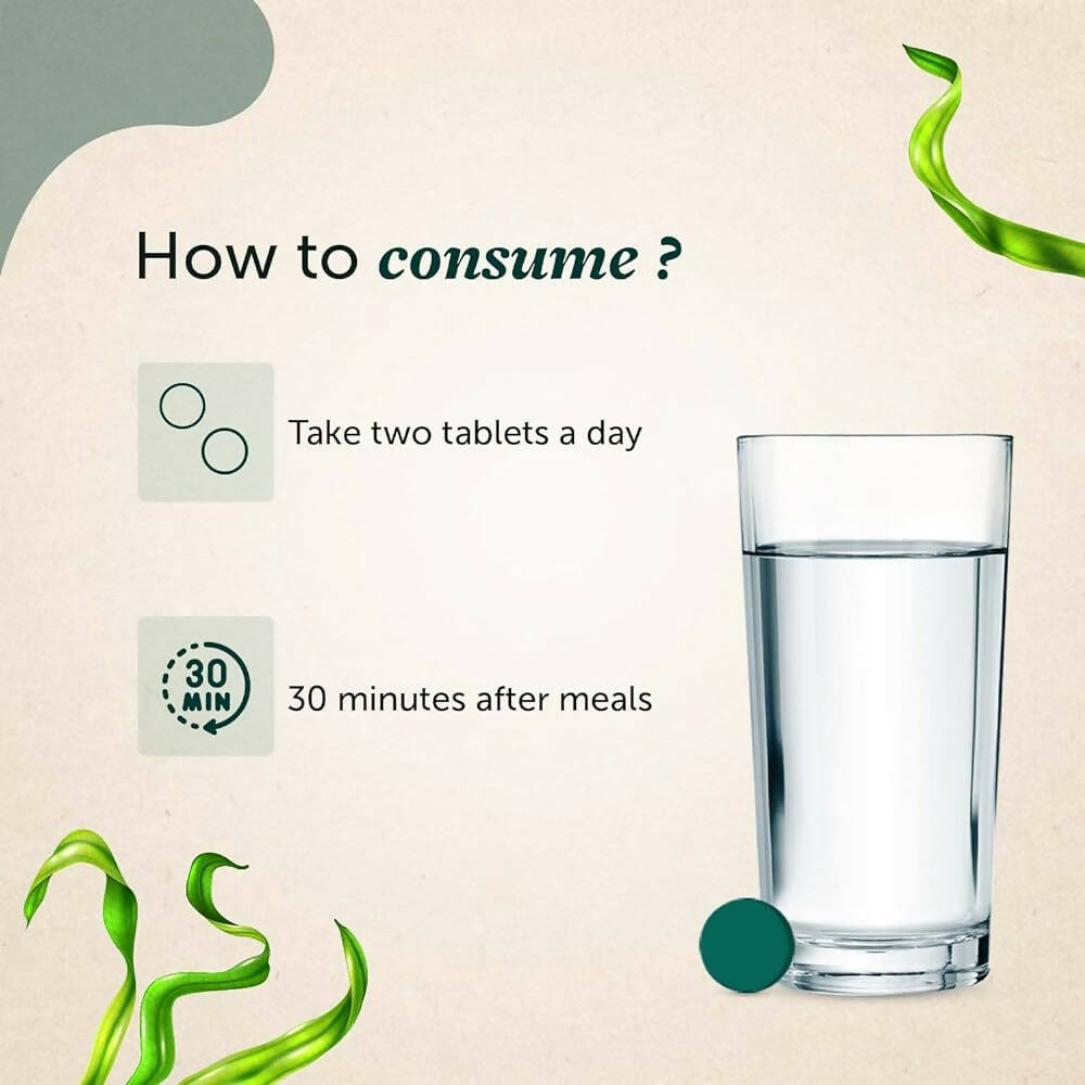 Neuherbs Organic Spirulina Tablets - Swadesiicart