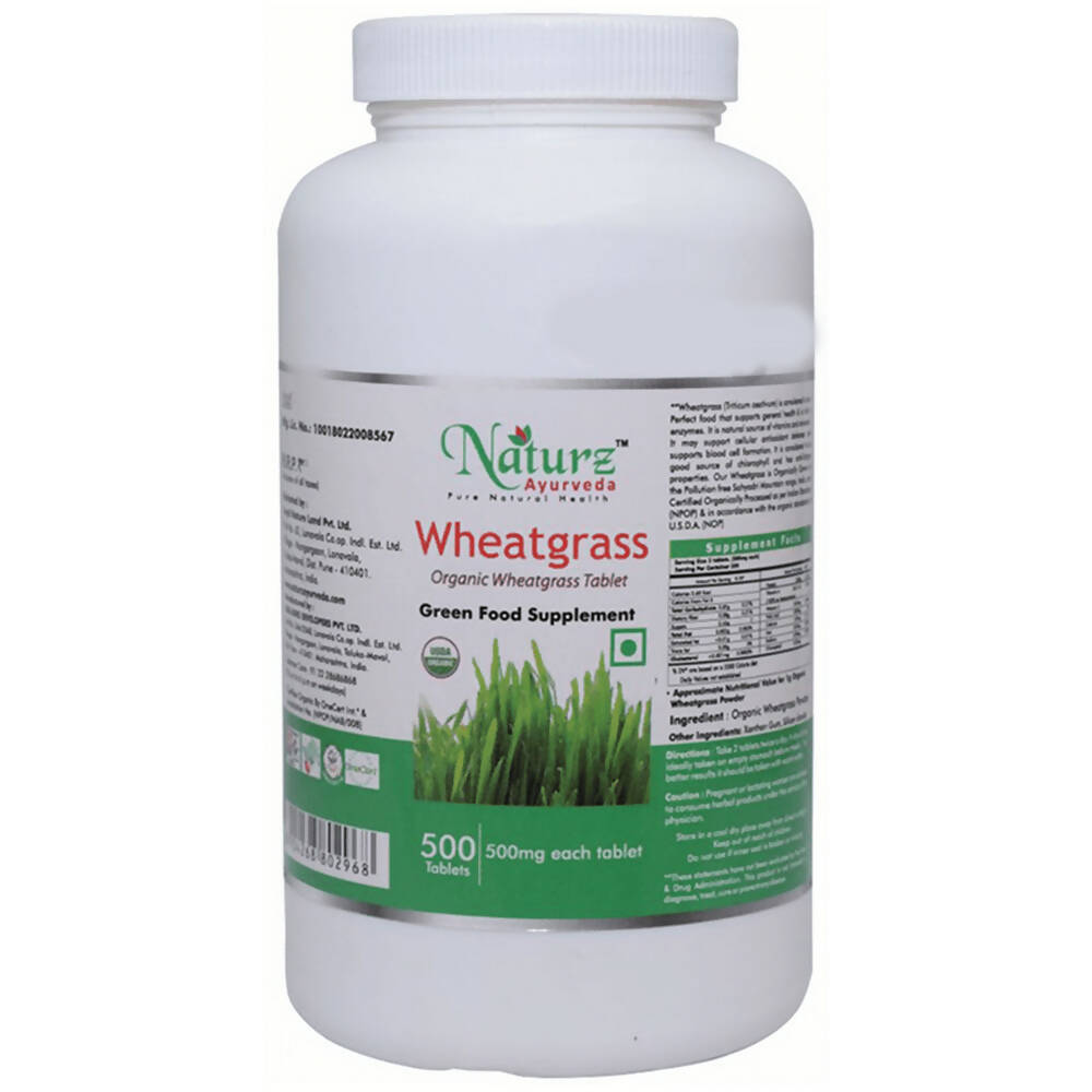 Naturz Ayurveda Wheatgrass Tablets | Swadesiicart