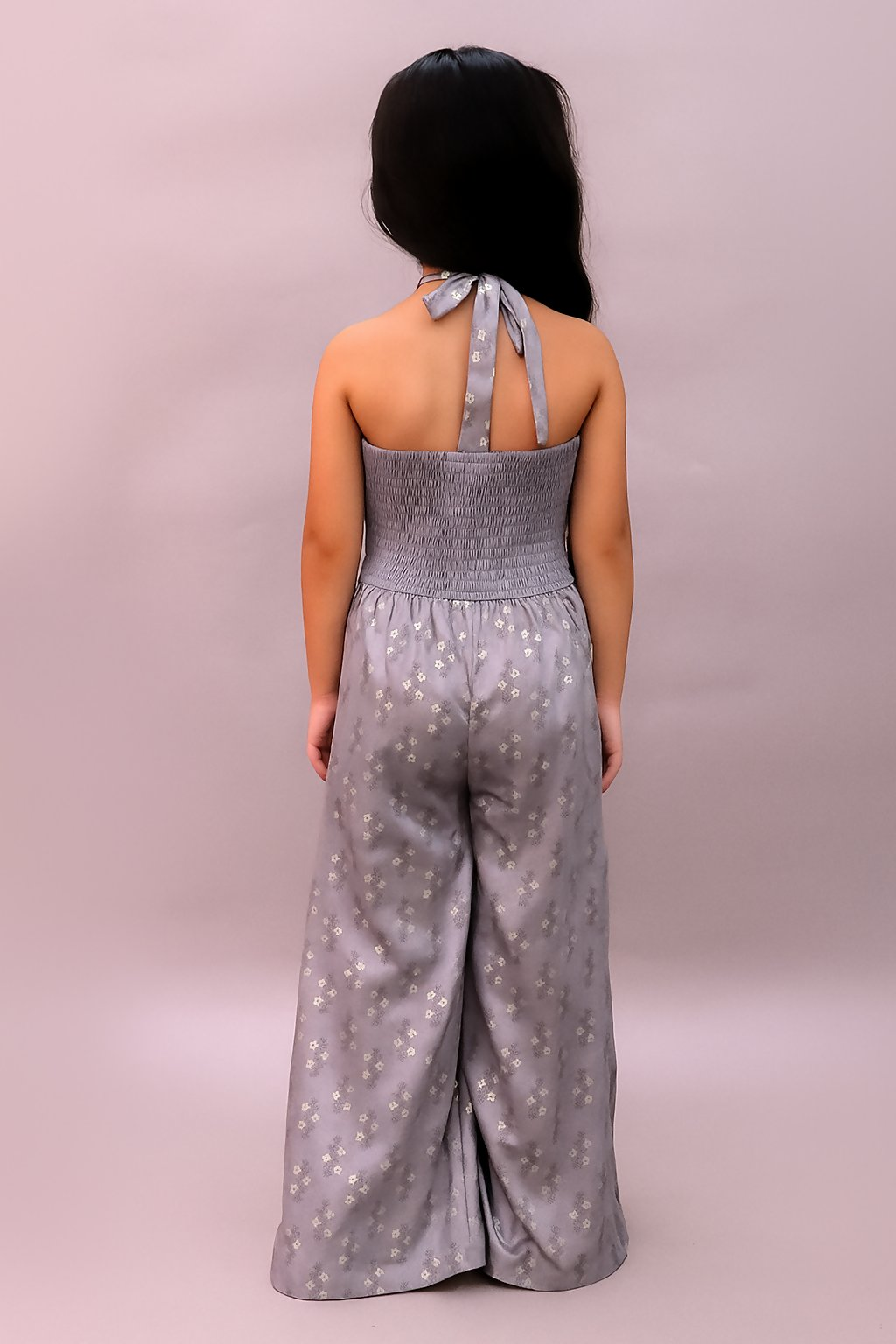 Lil Drama Mehfil Grey Stylish Jumpsuit For Girls | Swadesiicart