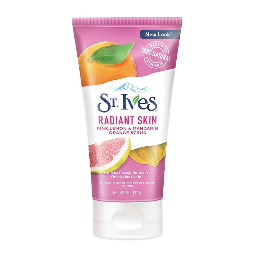 St. Ives Radiant Skin Pink Lemon and Mandarin Orange Scrub - Swadesiicart