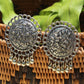 Mominos Fashion Johar Kamal Oxidised Silver Plated Stud Earrings - Mominos Fashion