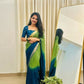 Exclusive Collection Green Party Wear Georgette Saree - Swadesiicart