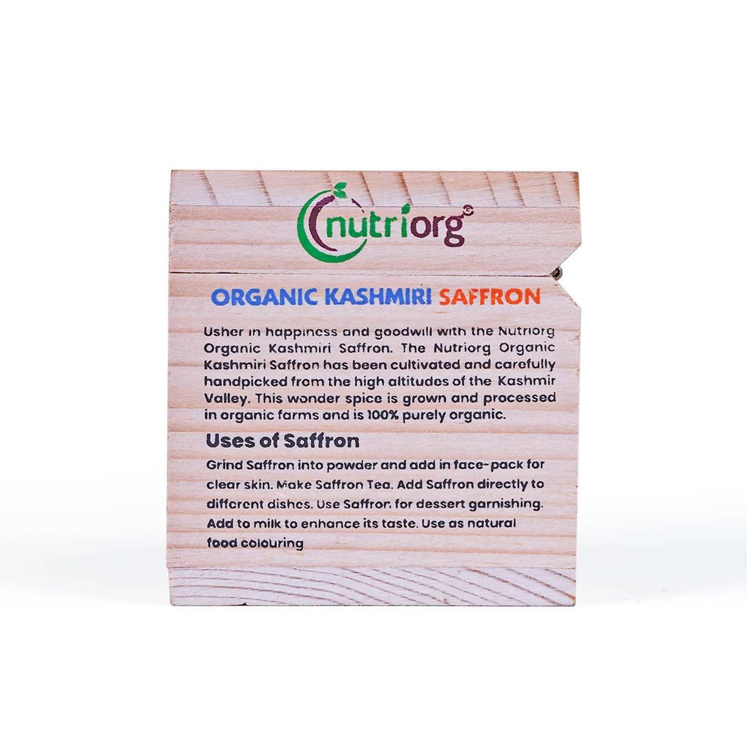 Nutriorg Certified Organic Kashmiri Saffron - Swadesiicart