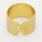 NVR Women Gold-Polished Solid Adjustable Finger Ring | Swadesiicart