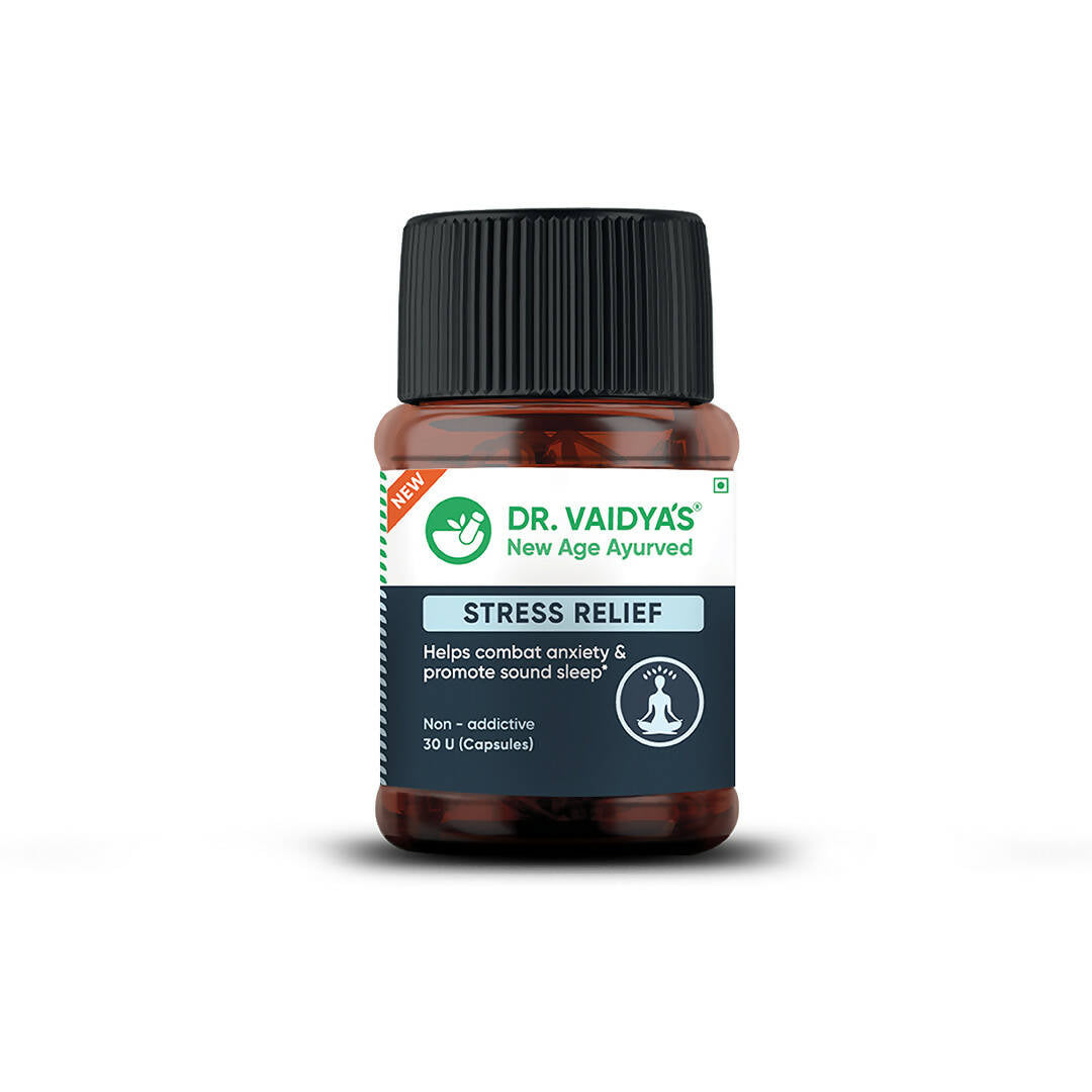 Dr. Vaidya's Stress Relief Capsules | Swadesiicart