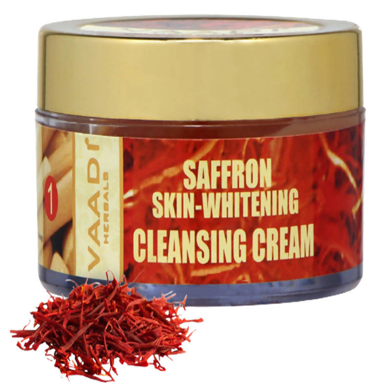 Vaadi Herbals Saffron Skin Whitening Cleansing Cream - Swadesiicart