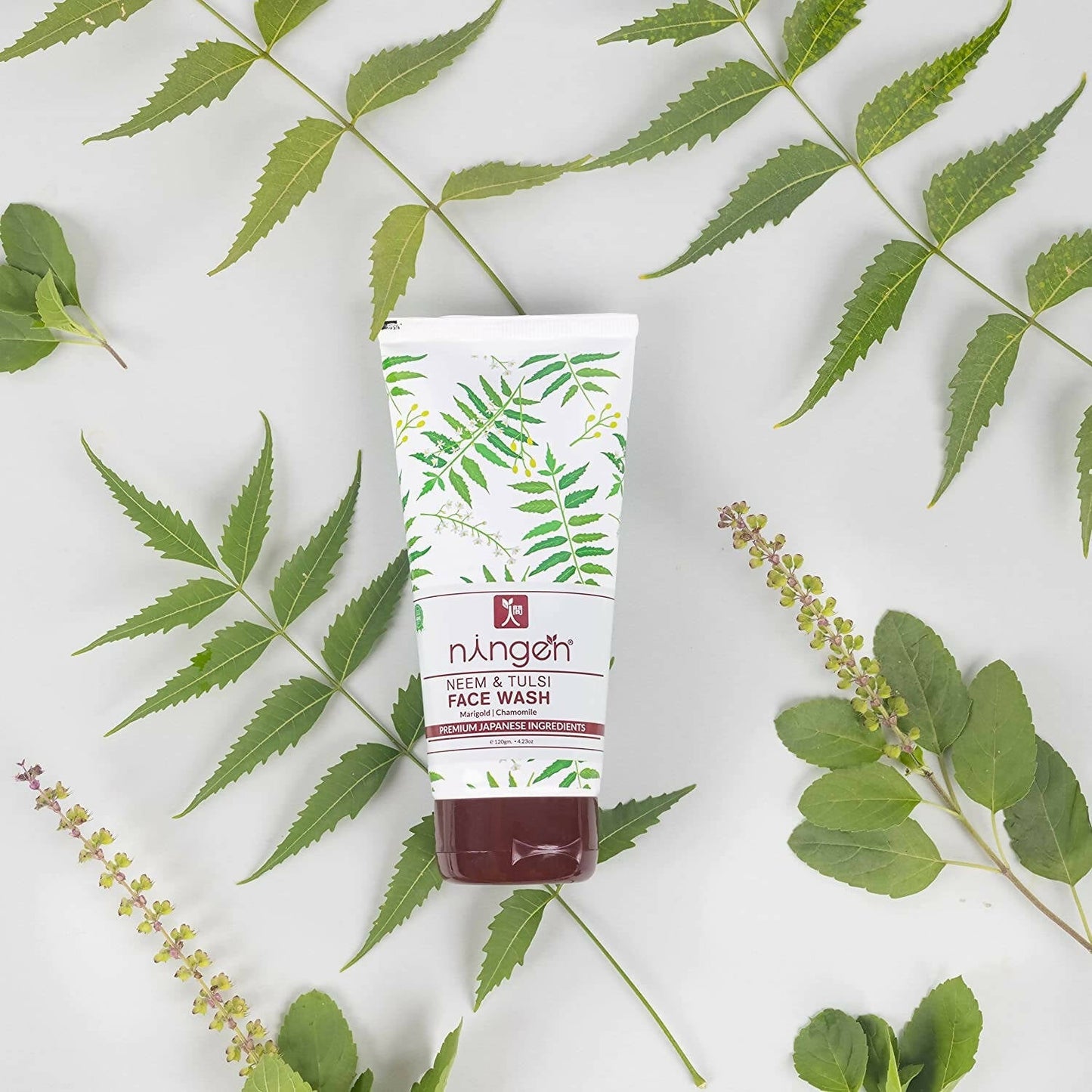 Ningen Neem and Tulsi Face Wash - Swadesiicart
