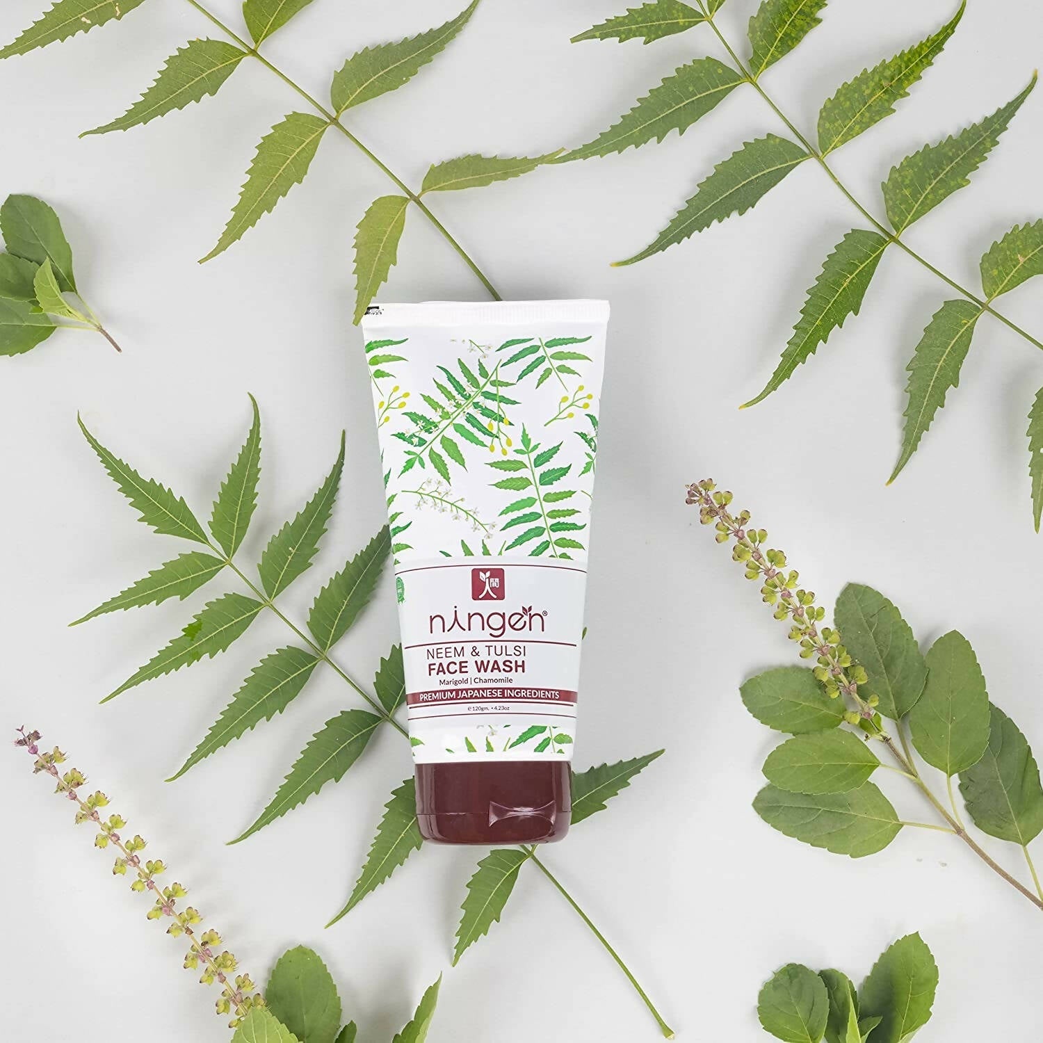 Ningen Neem and Tulsi Face Wash - Swadesiicart