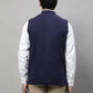 Even Apparels Pure Wool Nehru Jacket - Navy | Swadesiicart
