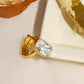 Kundan Gold plated Emarald cut Ring - Ruby Raang | Swadesiicart