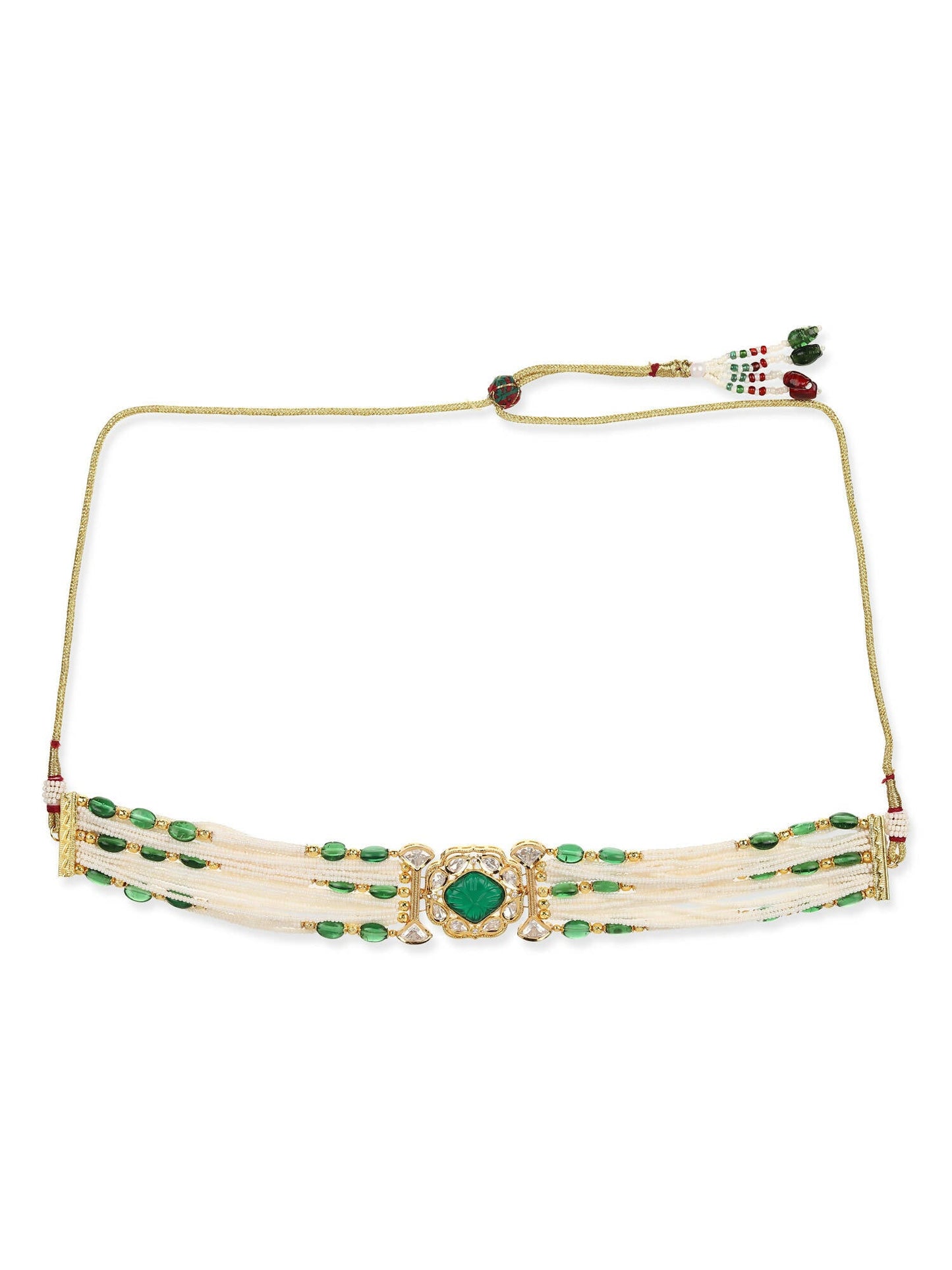 Women's Gold-Polished Necklace - Ruby Raang | Swadesiicart