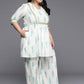 Ahalyaa Women's Traditional wear Co-ords - Off White - Swadesiicart