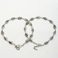 NVR Women's Set of 2 Silver-Plated Elephant Design Anklets | Swadesiicart