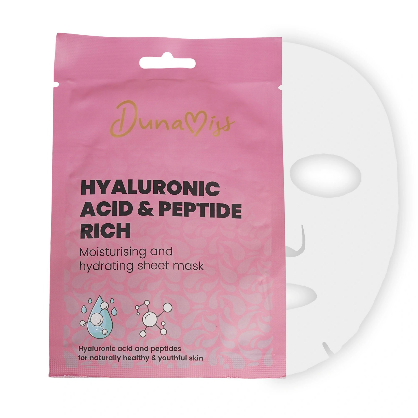 Dunamiss Sheet Mask Hyaluronic & Peptide Rich | Swadesiicart