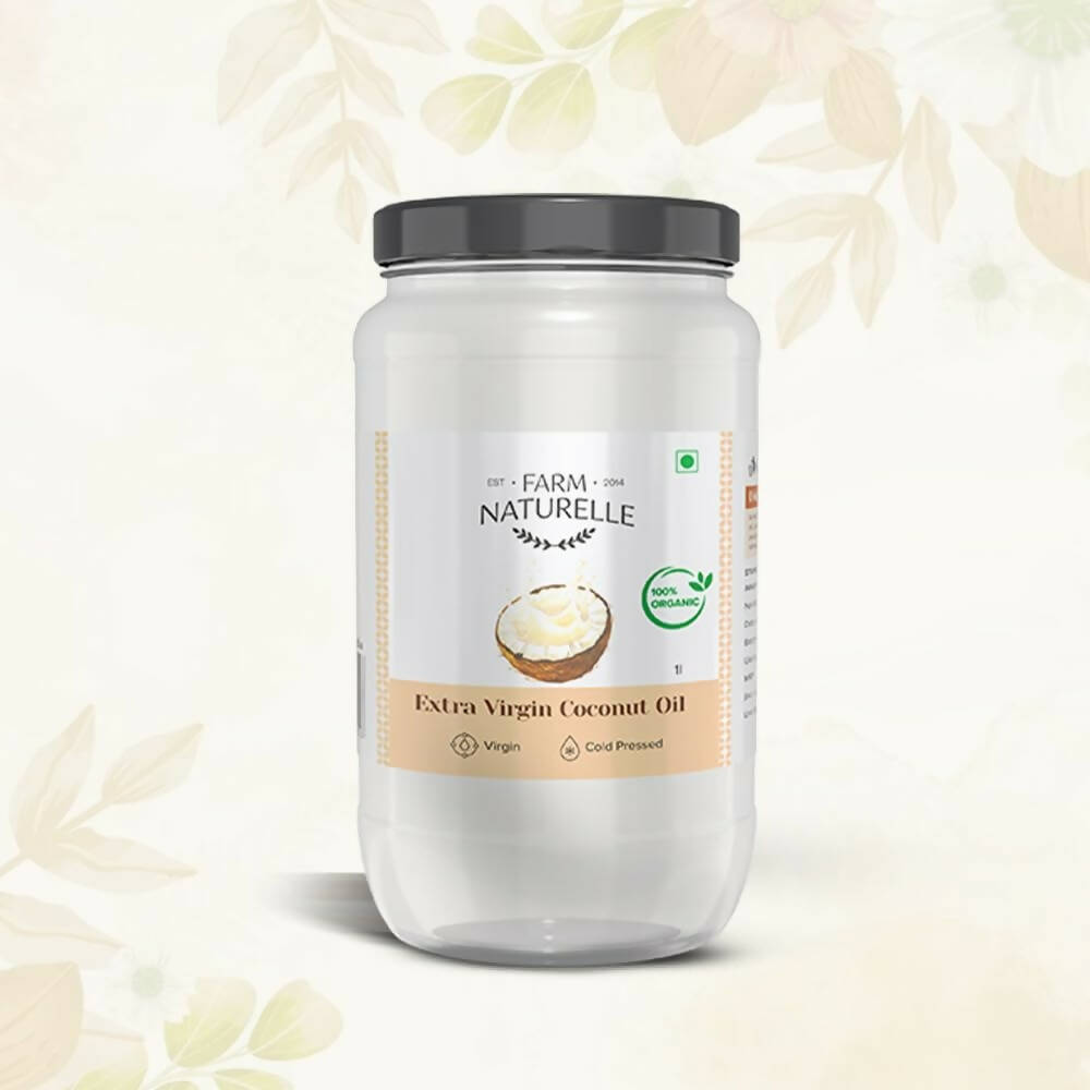 Farm Naturelle 100% Pure Organic Extra-Virgin Cold Pressed Coconut Oil - Swadesiicart