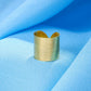 NVR Women Gold-Polished Adjustable Finger Ring | Swadesiicart