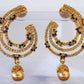 Blue AD Designer Pearl Drop Earrings | Swadesiicart