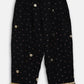 Ahalyaa Black Crepe Kids Kurta Pants With Dupatta For Girls | Swadesiicart