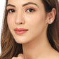 NVR Women Cz Studded Studs Earrings - NR Retail-NVR