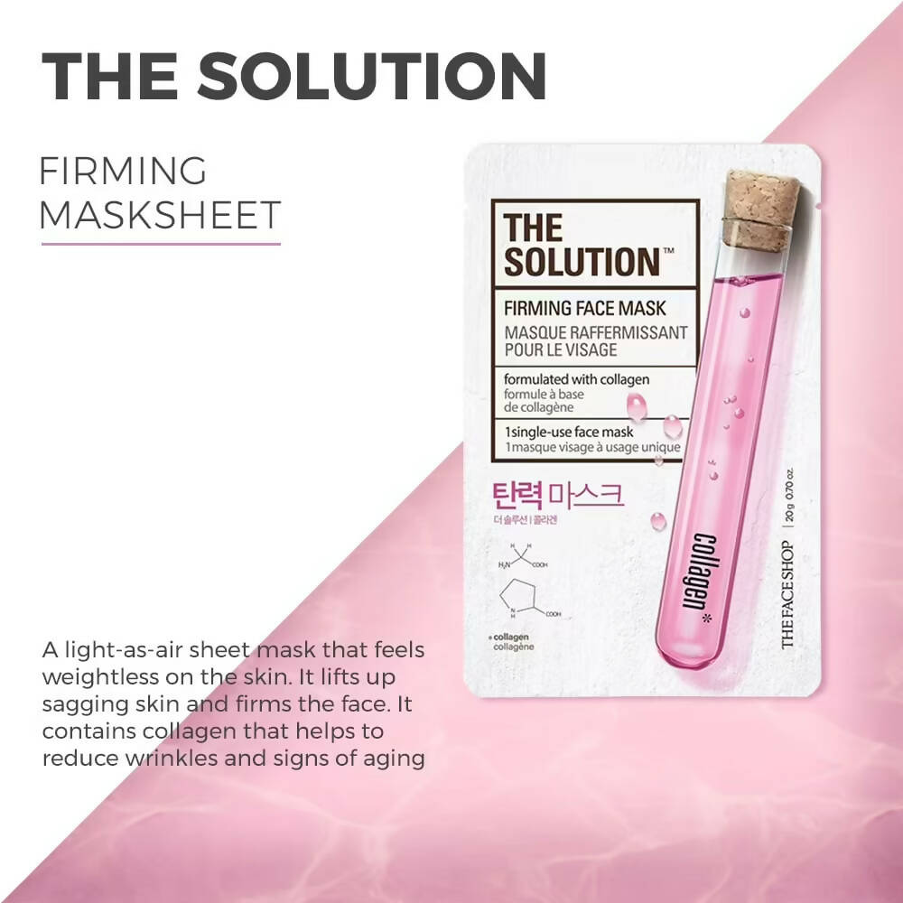 The Face Shop The Solution Firming Face Mask - Korean Skincare | Swadesiicart