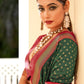 Green Soft Banarasi Paithani Copper Zari Weaving Saree With Unstitched Blouse Piece - Jodha | Swadesiicart