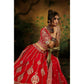 House of Panchhi Red Pure Silk Moti & Zarkan heavy embroidery Lehenga choli & Dupatta | Swadesiicart