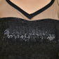 Amodini Designer Studio Half Net Black Sleeveless Padded Blouse
