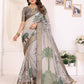 Joban Fashion Mutlicolor Art Print pattern Banarasi Silk Sarees | Swadesiicart