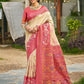 Shree Shyam Fashion Cream Soft Silk Saree