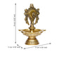 eCraftIndia Gold-Toned Shankha Handcrafted Diya with 5 wicks | Swadesiicart