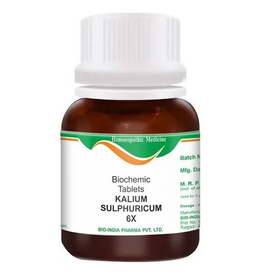 Bio India Homeopathy Kalium Sulphuricum Biochemic Tablets | Swadesiicart