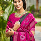 Shree Shyam Fashion Blue Soft Silk Saree