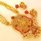 Pink Kemp Temple Long Necklace Set