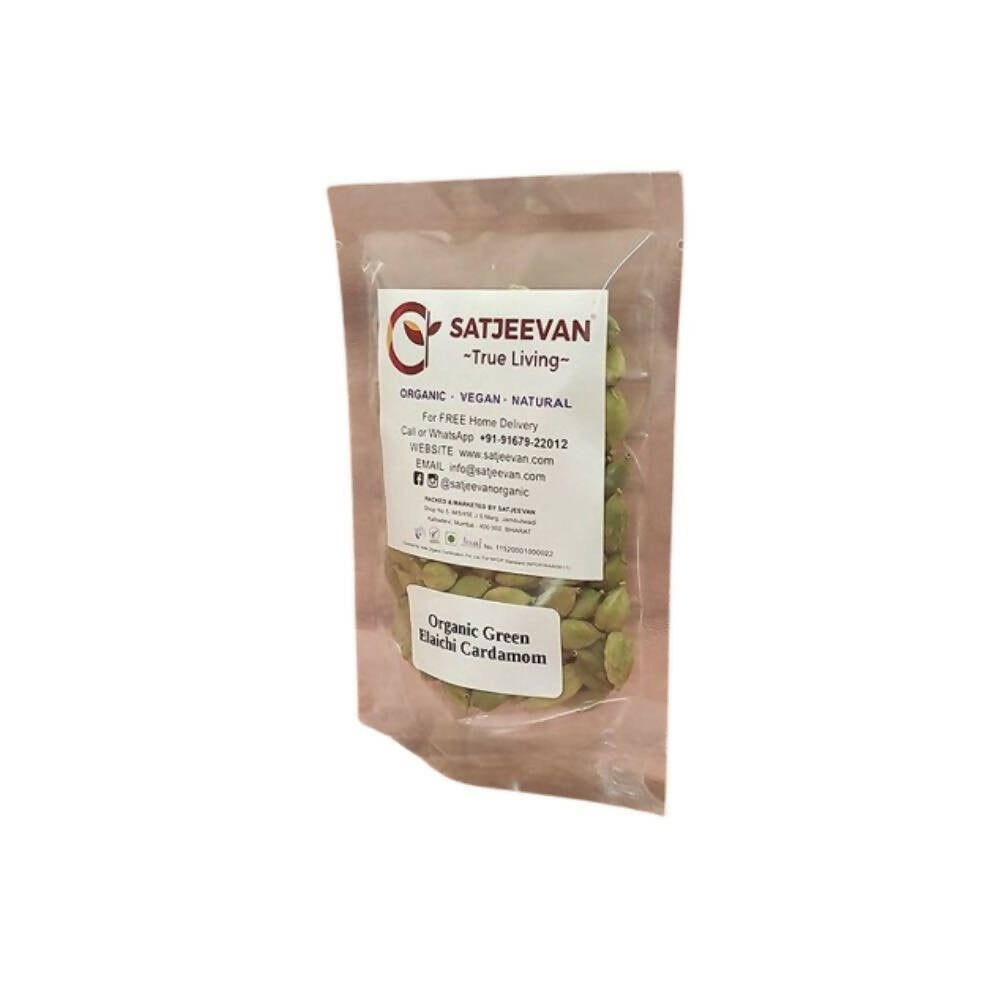 Satjeevan Organic Green Elaichi Cardamom - Swadesiicart