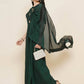 Women Republic Green Hand Embellished Gown | Swadesiicart